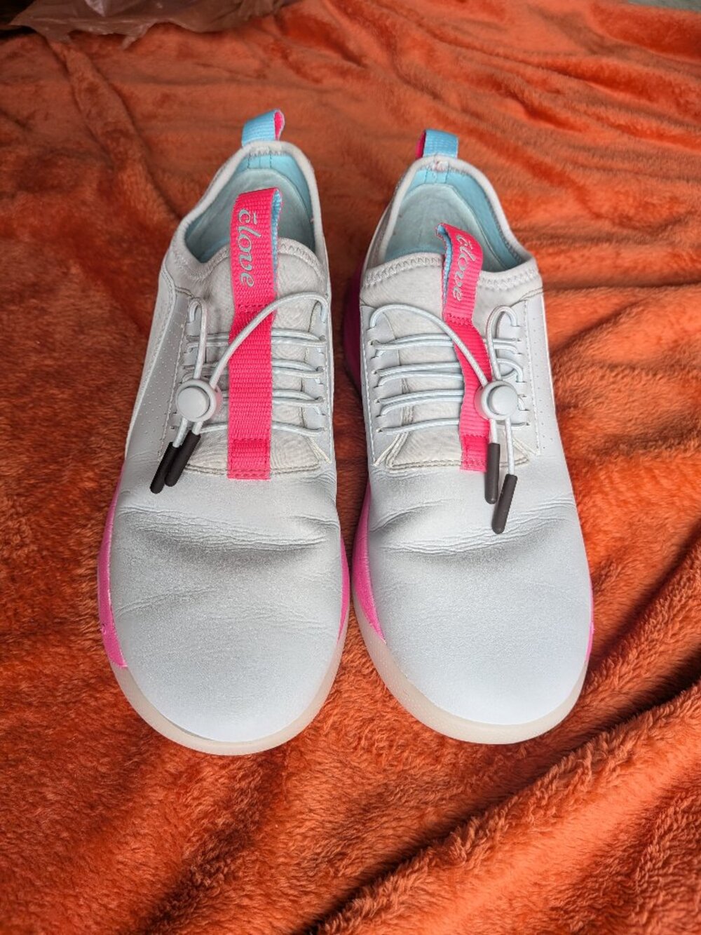 Clove Women's Shoes, Size 8, Grey & Pink
